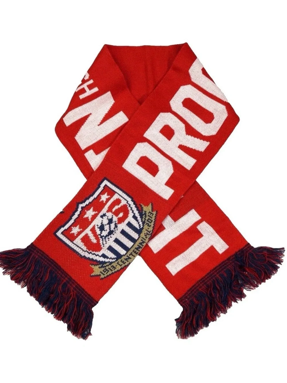 NEW 2013 USMNT Honduras Scarf USA US Soccer Centennial Proof Through The Night